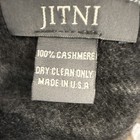 Jitni 100  Cashmere Scarf Shawl - Made In Usa - Gray Plaid Description