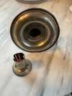 Antique 1881 1882 Patent Match Safe Candlestick Nickel Brass Chamberstick Scarce
