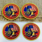 250 Years Of America Patch - Usa 1776   2026 Hybrid Printed   Embroidered Border