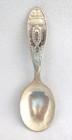 Vintage Lot   Silver Plate Baby Spoons And A Baby Rattle