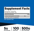 Nutricost Creatine Monohydrate Micronized Powder 500g  5000mg Per Serv  5g 