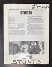 1977 Stunts Movie Press Kit W  35mm Slides Transparencies  Photos