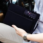 Double Layer Black Locking Money Bag With Secure Pouch Small Size