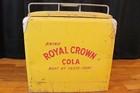 Vtg Royal Crown Rc Cola Usa Soda Pop Metal Cooler Chest Embossed Letters
