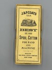 Antique J p Coats Spool Cotton Co Sewing Thread Box Advertising W Lace Trim