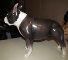Tilso 16  Hand Painted Vintage Boston Terrier Dog Ceramic Figurine Japan Rare