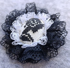 Handmade Cross-stitch Brooch   wednesday 