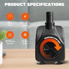 Ultra Quiet Submersible Water Pump Aquarium Fish Tank Fountain Small Filter Pump