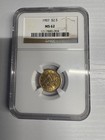 1907 Liberty Head Gold Quarter Eagle   Ngc Graded Ms 62   Nice Details