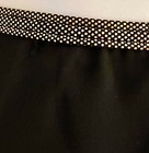 Gk Faux Wrap Skirt Womens Large Black Georgette Foil Waist Dance Ballet Sz L Nwt