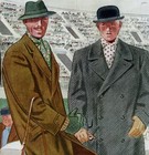 1938 Original Mens  Esquire Winter Fashions  Gay Interest  Laurence Fellows Art