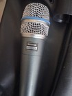 Shure Beta 57a Wired Xlr Dynamic Microphone Lot W  Storage Bags  Cables  Clips