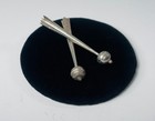 Vintage 925 Sterling Silver Vintage Southwestern Tribal Bolo Tie Tips 57mm
