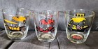 3 Hazel Atlas Car Rocker Glasses Drinking Bar Glass Juice Glasses 8oz