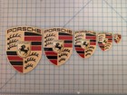 Porsche Emblem Crest Sticker - High Quality Uv Laminated Waterproof 4 Yr Outdoor