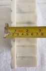 Vintage Marble Alabaster Fluted Vanity Jewelry Trinket Box 7 X 5 X 3 Gold Handle