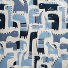 Glenna Jean Dino Blue Dinosaur Crib Bedding 2-pc  Set Duvet comforter   Skirt