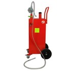 30 Gallon Gas Fuel Diesel Caddy Transfer Tank Rotary Pump Oil With Hose