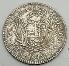 1842 Limae Mb Peru 2 Reales Km 141 3 Silver  903 Liberty Holding Spear Frisian