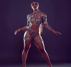 Caribbean Carnival Costume Monday Wear Brazil Purple Multi-color Women Samba 