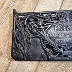 Antique Koken Barber Shop Chair Footrest Foot Rest Plate Ornate Cast Iron Parts