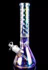 Deluxe Glass Bong 12  Inch Thick 7mm Iridescent Beaker Bong Glass Water Filter