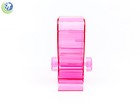 Dental Cotton Roll Dispenser Molar Shaped See-through Reddish Pink
