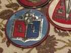 Vintage Lot Of 5 1950 s Wheaties Cereal Premium Tin Car Emblems - Nice 