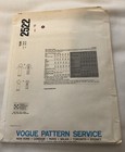 Vogue 2522 John Anthony Pattern Misses Dress Size 10 Uncut And Complete 
