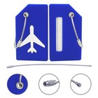 5pack Silicone Luggage Tag With Name Id Card To Quickly Spot Luggage Suitcase By