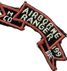 Vietnam War M Co  199th Infantry Airborne Ranger Scroll Patch Vietnam Hand Sewn