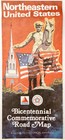 1976 Citgo Road Map Bicentennial Eastern Us American Revolution Vintage 20 Dwf10