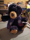     dan Dee  snowflake Teddy  Black Bear   2007 14  Plush 
