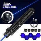 Blue Laser Pointer Pen Powerful Laser Visible Dot Light Torch Rechargeable Usb