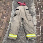 Globe Firefighters Pants Men 38x32 Turnouts Bunker Gear Ppe Gx 7 Suspenders Bib