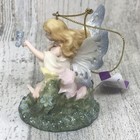 Vtg Enchanted Garden Fairy 2    Christmas Ornament - 2002 Roman Inc  49527 - New