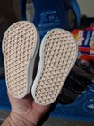 Vans Old Skool Kids Sneakers Gray Pink White Suede Us 4 Unisex Lace Up Zipper