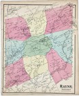 1871  Rayne - Kelleysburg  Twnshp Plat Map Pennsylvania Indiana Cty Original