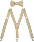 Men s Boys  Bow Tie And Suspenders Set Y Shape Adjustable Elastic
