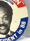 Jesse Jackson For President 1988 Pin Pinback Button Vintage Political Campaign