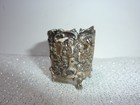 Antique Whs 800 Sterling Silver Repousse Cherubs Demitasse Glass Holder Footed