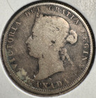 1872h Canada Silver 25 Cents Quarter Victoria Nice Shape 