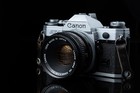 Cla   d Canon Ae-1 35mm Film Camera Kit   Fd 50mm F 1 8 Lens     Tested  Serviced