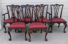 Drexel Heritage Set 6 Dining Chairs Lion Ball Claw Feet French Chippendale Six