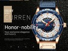Curren Men Leather Watch Casual Male Quartz Watches Fashion Calendar Wristwatch