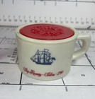 Vintage Old Spice Shulton Pottery Glass Shaving Mug W  Soap Never Used In Box
