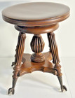Antique Victorian Adjustable Piano Stool Attrib  Lyons   Healy Claw Foot C  1880