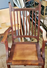 Antique Travel  Dentist  Barber Chair   Wood Folding