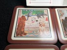 6x-vtg Members Of The Family-pimpernel Coasters W box  family Pets -cats   Dogs 