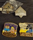 Outback Steakhouse Lot Of Pins Vintage   Sealed Holiday Halloween Lot Of 14
